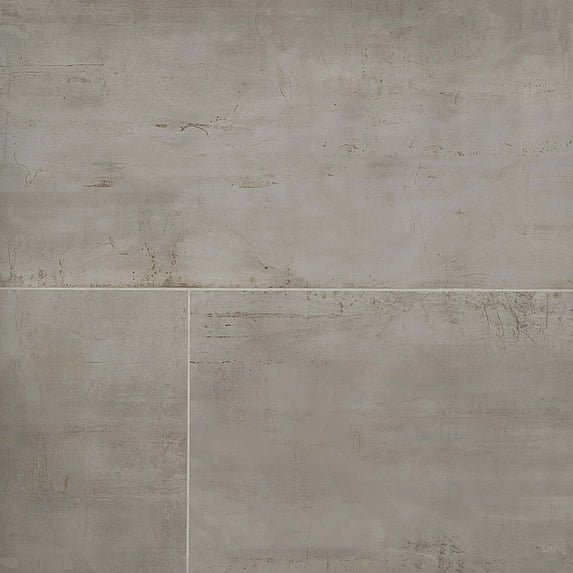 Bedrosians Rebel Rectangle Matte Porcelain Tile 24 x 47, Silver (15.5 sq. ft./Case)