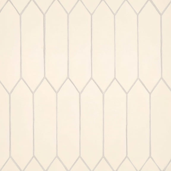 Bedrosians Reine Picket Matte Ceramic Tile 3 x 12, Ivory (6.9 sq. ft./Case)