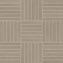 Bedrosians Sahara Matte Crosshatch Porcelain Mosaic Tile 1/2" x 4", 11.75" x 11.75" Sheet, Taupe (6-Pack, 5.81 SF)