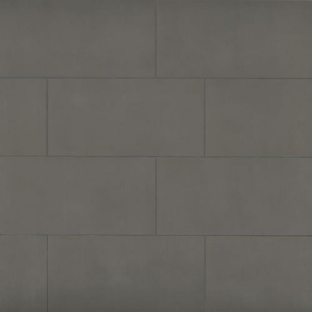 Sahara Matte Black Porcelain Rectangular Outdoor Tile 12" x 24"