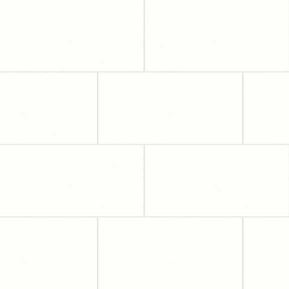 Bedrosians Shandar Rectangle Matte Porcelain Tile 12 x 24, Plain White (9.68 sq. ft./Case)