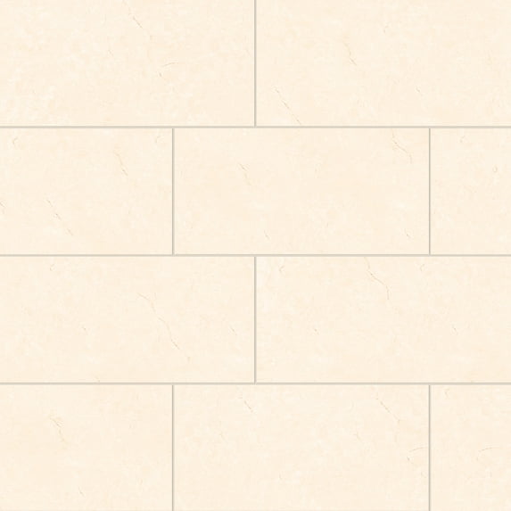 Bedrosians Shandar Rectangle Polished Porcelain Tile 12 x 24, Crema Marfil Light (9.68 sq. ft./Case)