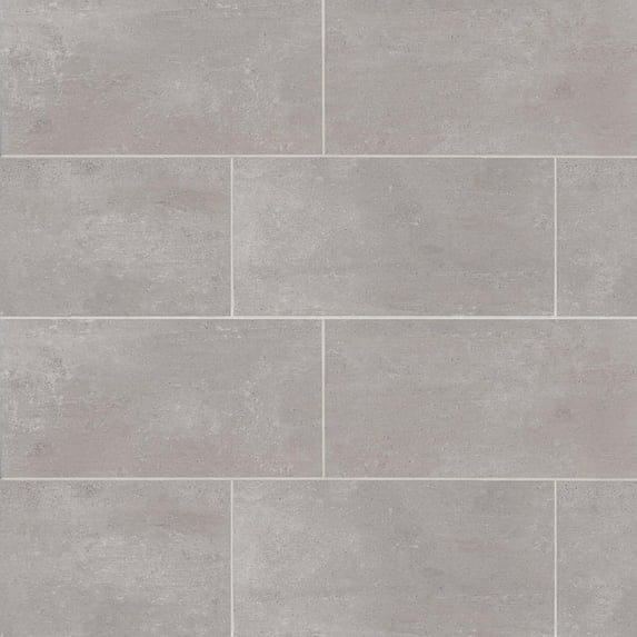 Bedrosians Simply Modern Rectangle Honed Porcelain Tile 12 x 24, Grey (15.75 sq. ft./Case)