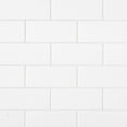 thumbnail image 1 of Bedrosians Traditions Rectangle Matte Ceramic Tile 4 x 10, Ice White (11.25 sq. ft./Case), 1 of 5