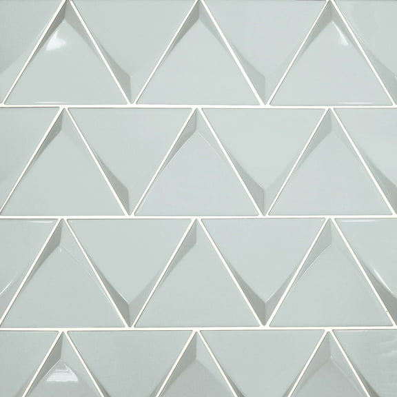 Bedrosians Triangolo 5" x 5" Ceramic Field Tile in Sky Blue (20-Pack, 1.43SF)