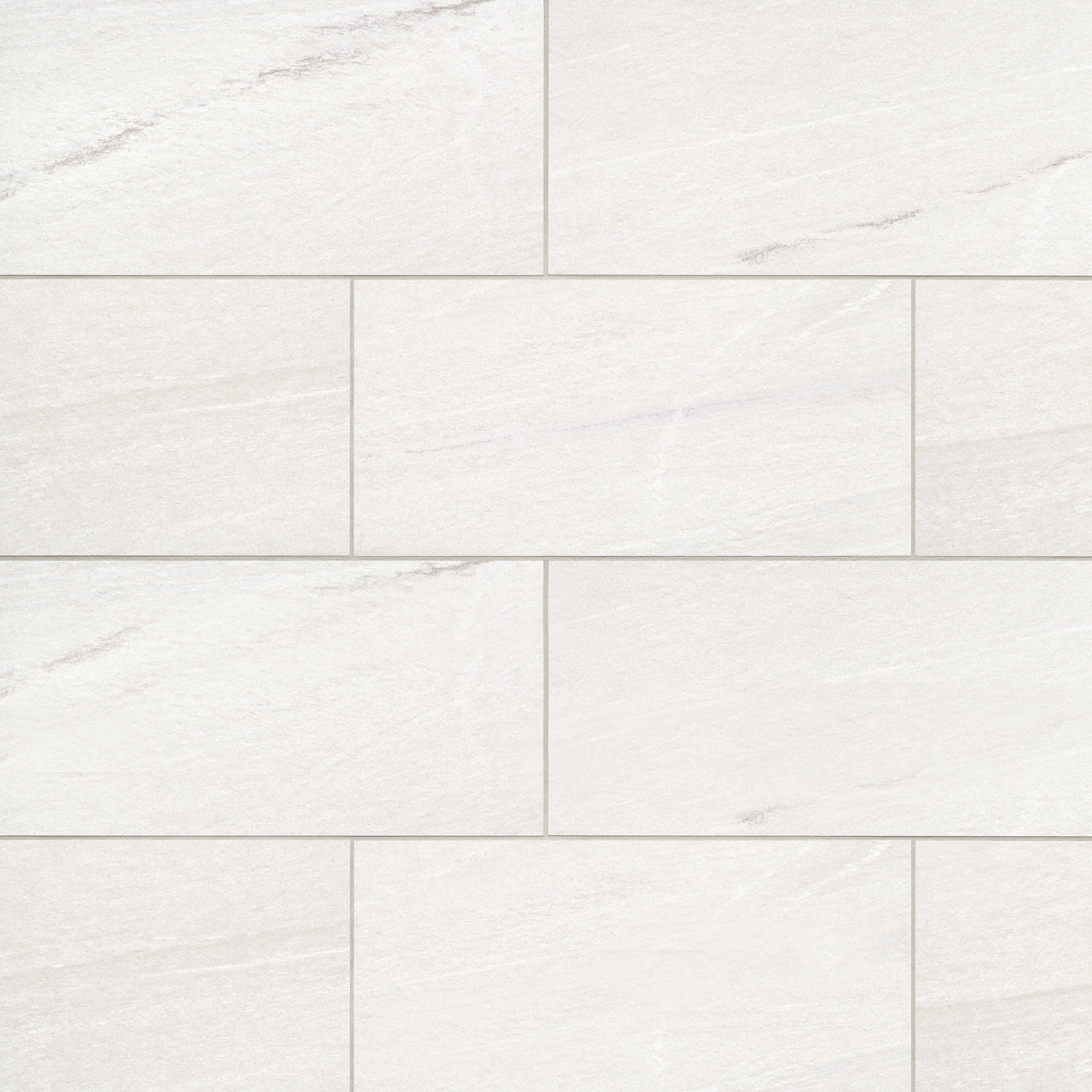 Nova White Large Rectangular Porcelain Outdoor Tile