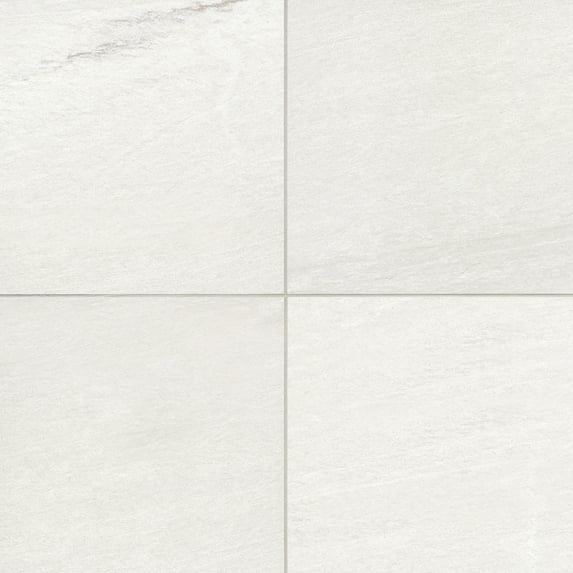 Bedrosians Urban 2.0 Square Honed Porcelain Tile 24 x 24, Nova White (15.84 sq. ft./Case)