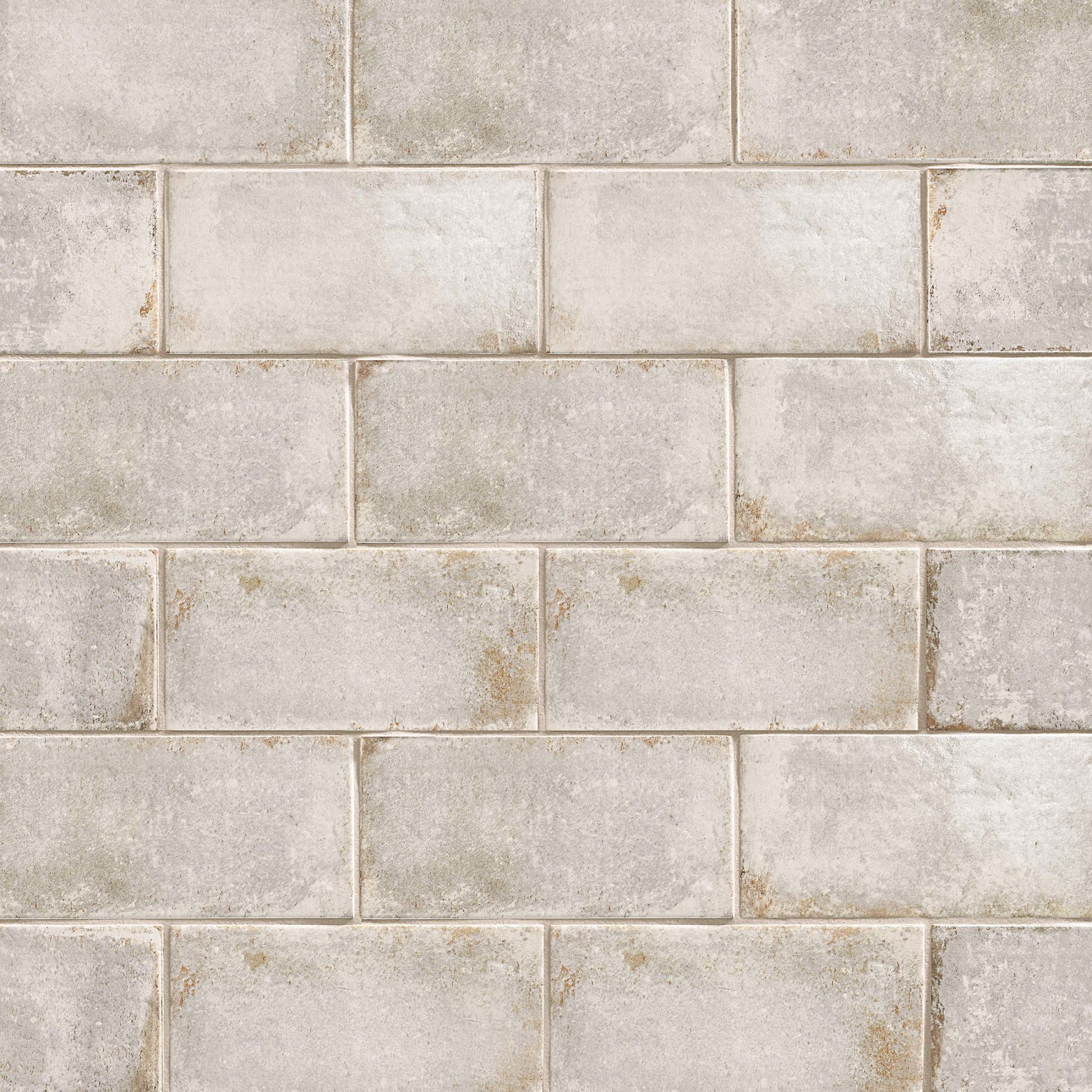 Fossil Gray Gloss Porcelain Rectangular Tile 4 x 9