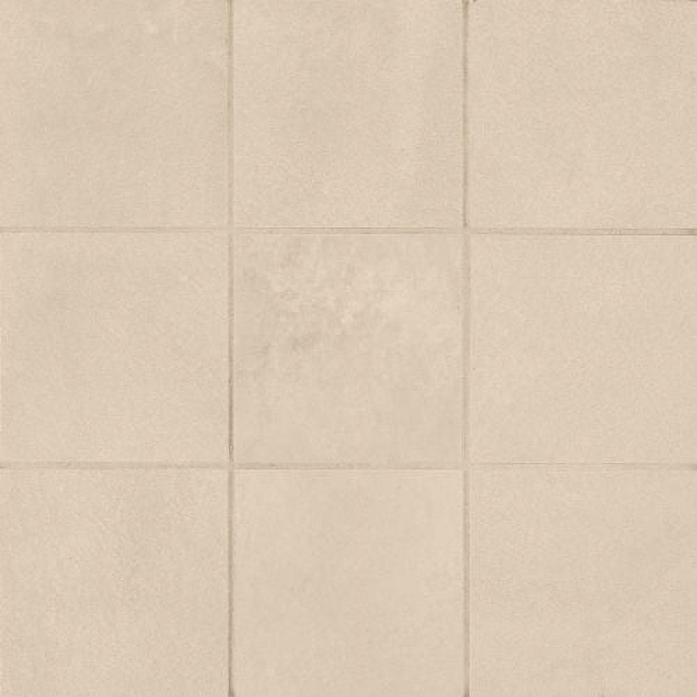 Bedrosians Wave Honed Porcelain Mosaic Tile 4" x 4", 12" x 12" Sheet, Sand (5-Pack, 5 SF)