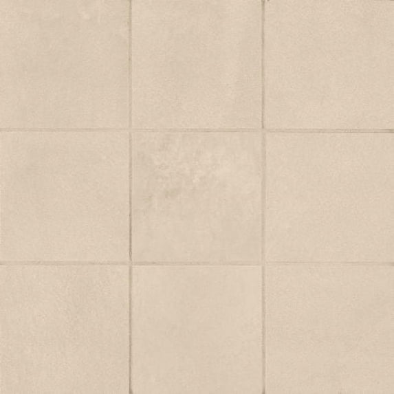 Bedrosians Wave Honed Porcelain Mosaic Tile 4" x 4", 12" x 12" Sheet, Sand (5-Pack, 5 SF)