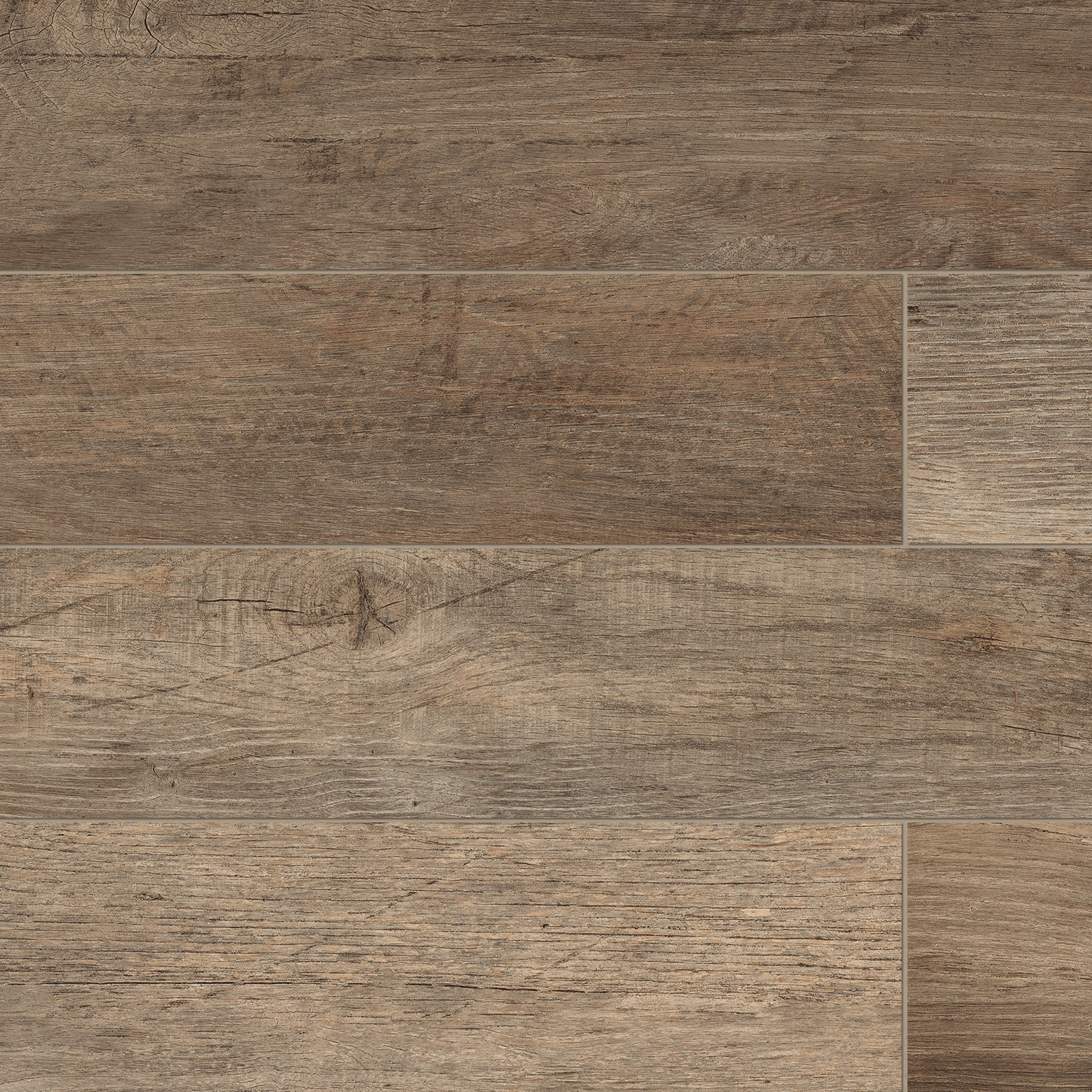 Yorkwood Brown Matte Porcelain Rectangle Tile 12" x 72"