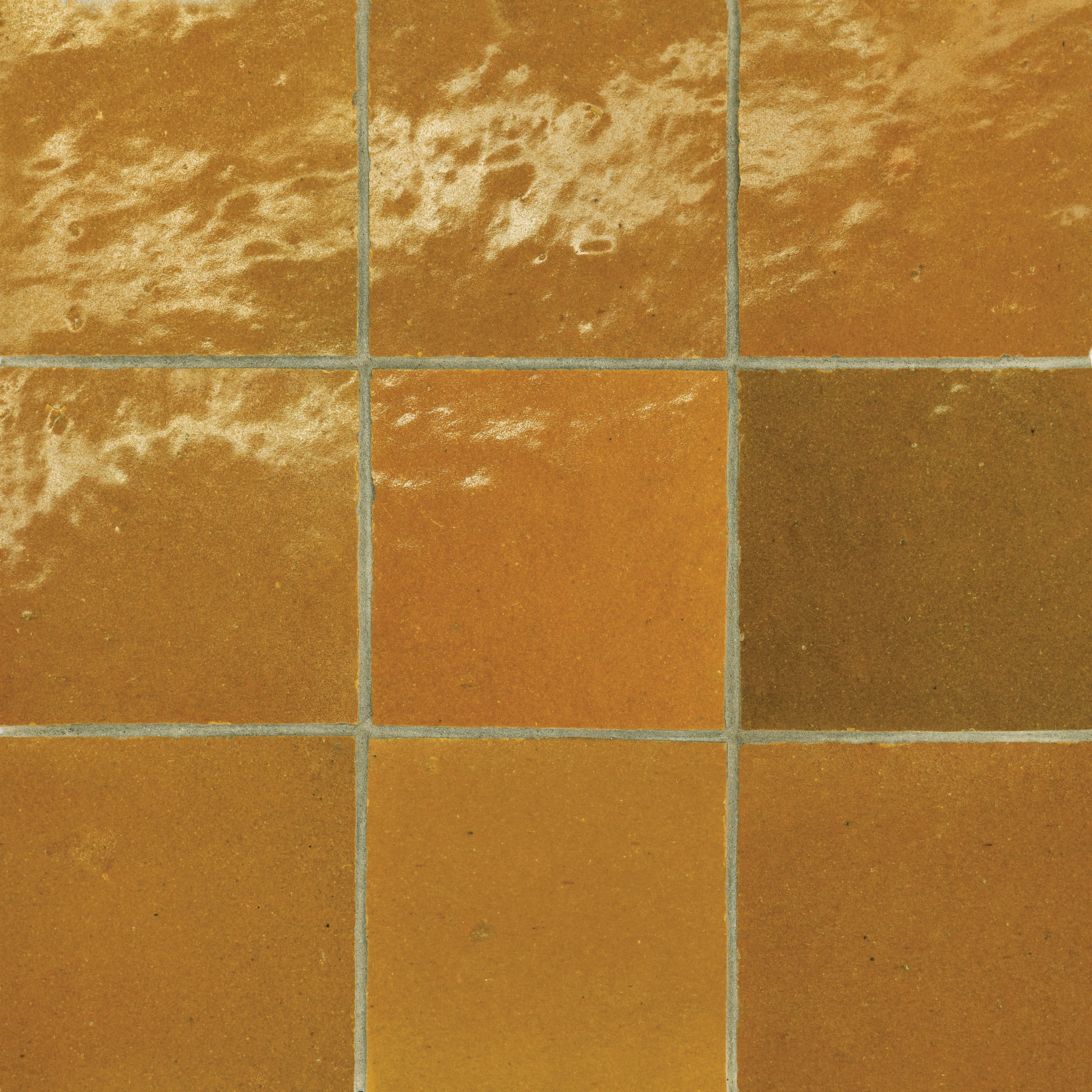 Caramel Moroccan Glossy Ceramic Outdoor Square Tile
