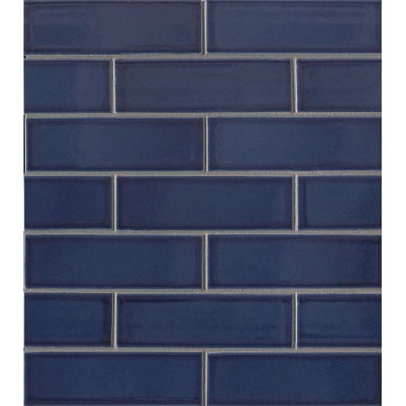 Bedrosians , Zenith 2" x 6" Porcelain Mosaic Tile in Tide (8.9 SqFt/Ctn)
