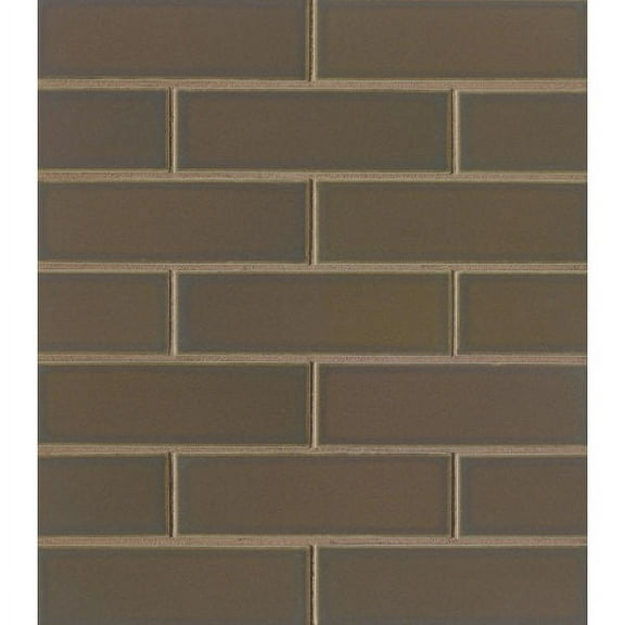 Bedrosians , Zenith 2" x 6" Porcelain Mosaic Tile in Umbra (8.9 SqFt/Ctn)