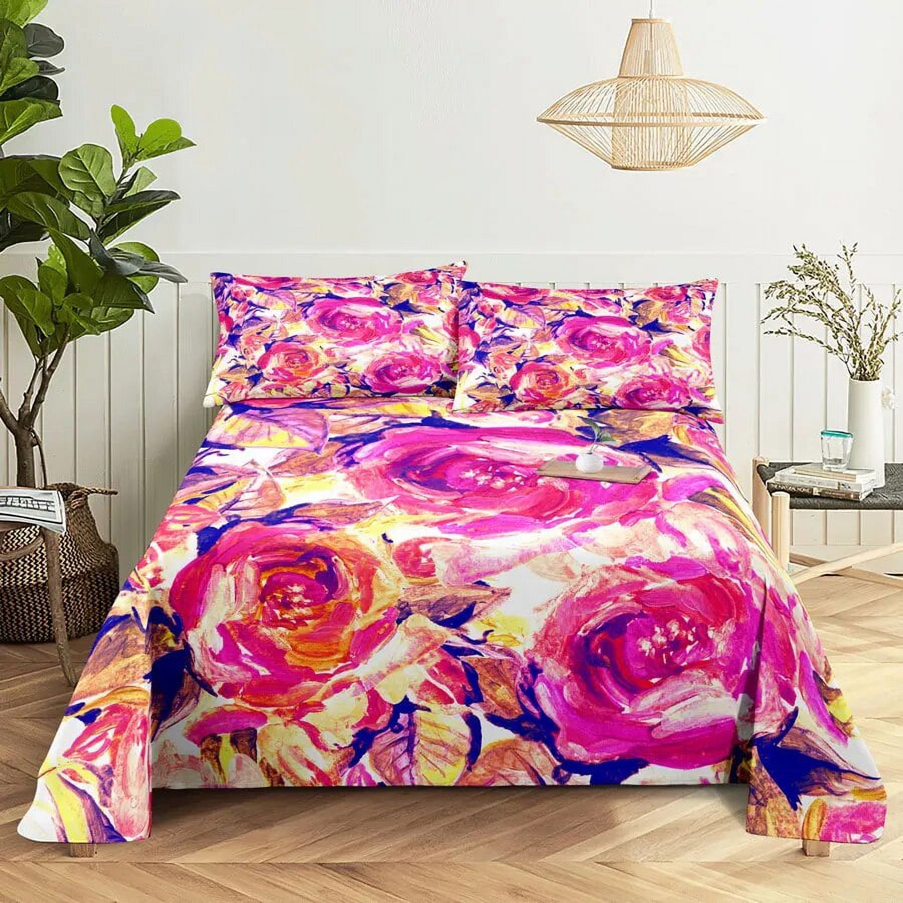 Bedsheets Set with Pillows Case Size Soft Bed Sheets and Pillowcases