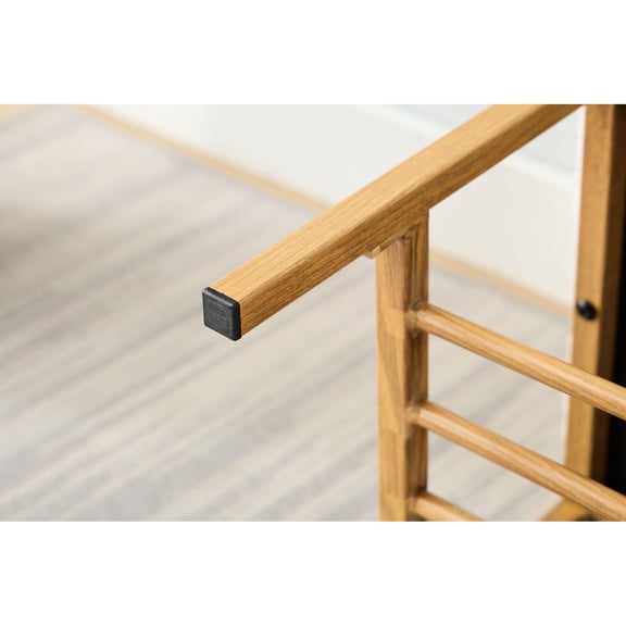 Bedside Bench with Shelf | Used for Holding Pillows at Bed End | Wood Grain Spray Plastic Effect | Simple Screw - in Assembly