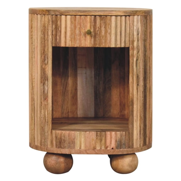 Bedside Cabinet | Ideal for Bedroom Storage Before Bedtime | Handcrafted with 100% Solid Mango Wood | Solves Lack of Bedroom Storage