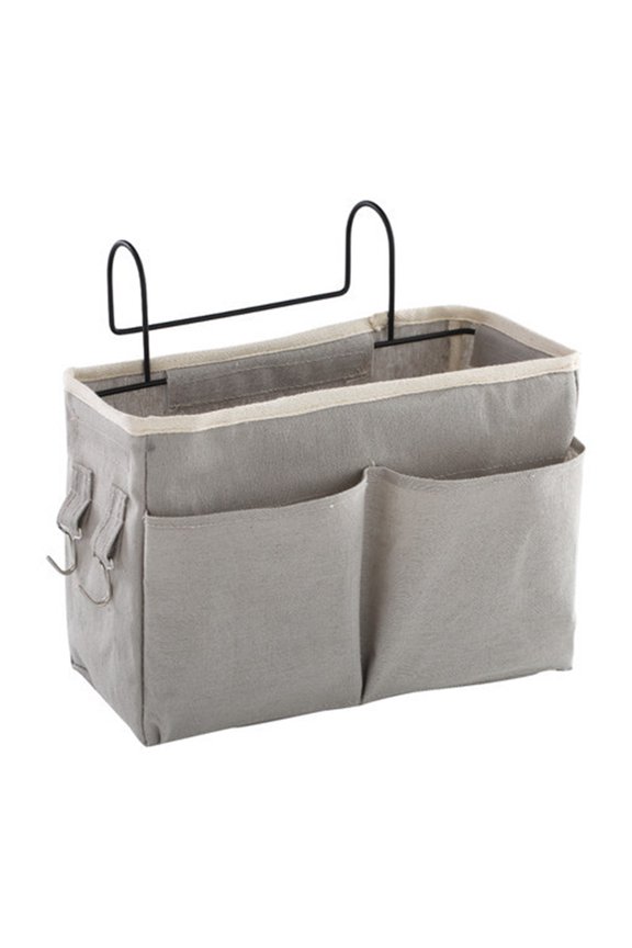 Bedside Caddy Bedside Hanging Storage Basket Multi-Function Organizer Caddygrey