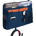thumbnail image 1 of Bedside Caddy, Bedside Caddy Hanging Bed Organizer Storage Bag for College Dorm Room, Hospital Bed Rails, Baby Bed, Camp, 600D Oxford Cloth (Dark Blue), 1 of 7