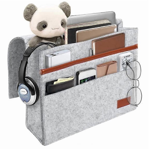 Bedside Caddy, Felt Bedside Storage Organizer Home Mattress Sofa Table Cabinet Bed Caddy Storage