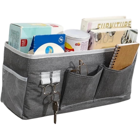 Bedside Caddy For Dorm Bed, Bedside Caddy Pocket Hanging Storage Organizer