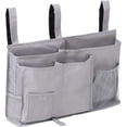 thumbnail image 1 of Bedside Caddy Hanging Bed Organizer Storage Bag Pocket for Bunk and Hospital Beds, College Dorm Rooms Baby Bed Rails,Camp (8 Pockets),Gray, 1 of 7