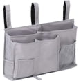 thumbnail image 1 of Bedside Caddy Hanging Bed Organizer Storage Bag Pocket for Bunk and Hospital Beds, College Dorm Rooms Bed Rails,Camp 8 Pockets (Gray), 1 of 7