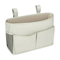 Bedside Caddy Hanging Organizer with Adjustable Straps Multipurpose Storage Pockets for Bedroom College Dorm Bunk Bed Hospital Bed Rails Home Office Organization Accessories