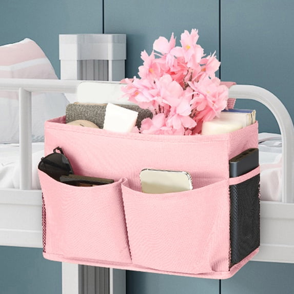 Bedside Caddy Hanging Organizer Multifunctional Storage Bag For Bunk Bed Car Seat College Dorm Rooms Home Textile Storage Solution