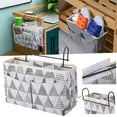 thumbnail image 1 of Bedside Caddy Organizer, Heavy Duty Bedside Hanging Storage Bag, Multi-Function Caddy for Bunk bed Hospital Beds Dorm Bed Rails, Holders Books Glasses Phones Magazine (Multicolor) 11.4x4.1x7.48", 1 of 8