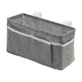 thumbnail image 1 of Bedside Caddy, Under Mattress Storage Organizer, Canvas Hanging Pocket with Multiple Pockets, Bedside Holder for Books Remote Tablet, 1* Storage Bag, 1 of 5