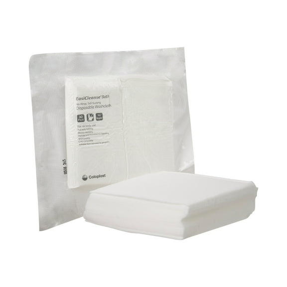 Bedside-Care EasiCleanse Bath Wipe or Washcloth 7-9/10 x 7-9/10" COI7055CS, 1 Pack 30 Wipes