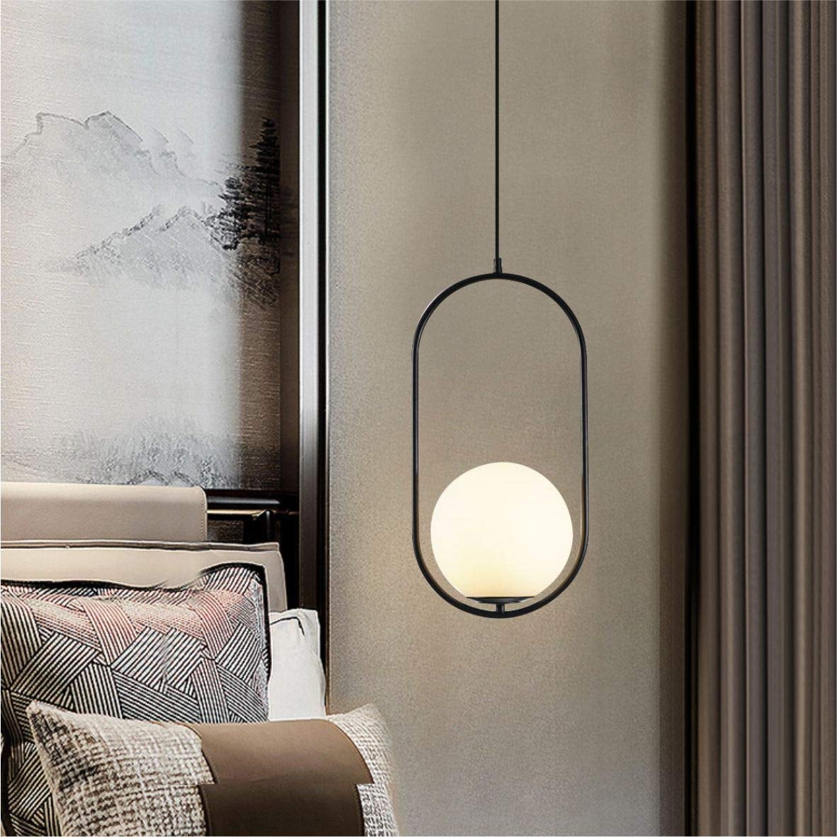 Bedside Chandelier Bedroom Study Single Chandelier Simple Modern Light Luxury Restaurant Lamp ...