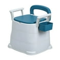 thumbnail image 1 of Seipola Bedside Commode Chair with Detachable Armrests, Portable Toilet for Adults & Elderly, 150kg Capacity, Anti-Slip Feet, Odor-Proof Lid (Includes Bucket & Tissue Holder), 1 of 7