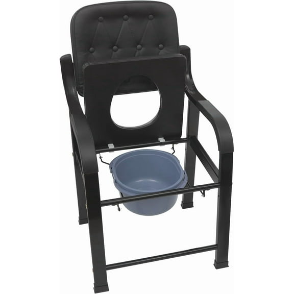 Bedside Commode Chair for Elderly, Versatile 3 in 1 Shower Chair with Arms and Back, Bedside Commode for Toilet, Raised Toilet Seat with Removable Commode, Height Adjustable, up to 551 lbs