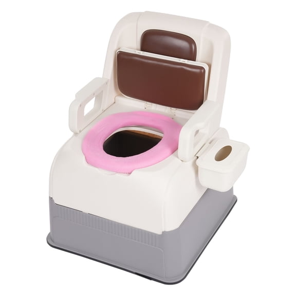 Bedside Commode Chair Portable Toilet Suit for Elderly Pregnant Women Disabled