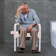 thumbnail image 1 of Bedside Commodes Chair Toilet Chair Commode Toilet W/Armrests Home, 1 of 12