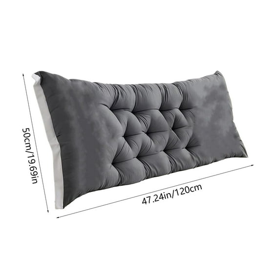 Bedside Cushion Bedroom Cushion Bed Back Soft Package Bed Sofa Husband Pillow Reading Pillow for Bed Backrest - Support Pillow, 20x47 Inches