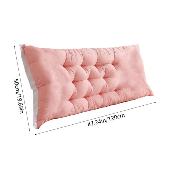 Bedside Cushion Bedroom Cushion Bed Back Soft Package Bed Sofa Husband Pillow Reading Pillow for Bed Backrest - Support Pillow, 20x47 Inches