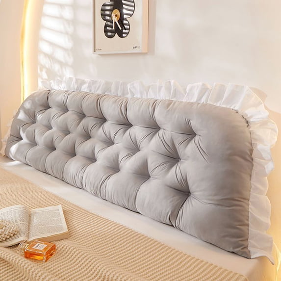 Bedside Cushion Soft Backrest Pillow for Bed Sofa Chair Support, 50x120cm, 1-Piece