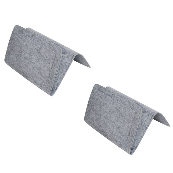 Bedside Essentials Pocket Hanging Storage Organizer, Bed Sofa Side Hanger Holder Bag for Remote Control, Phones B