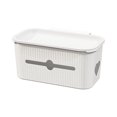 Bedside Hanging Storage Basket Organizer with Lid – Durable Plastic Bed ...