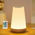 thumbnail image 1 of Bedside Lamp Touch Dimmable with Remote Control, LED Table Lamp Wireless with 13 Colours and 4 Modes for Bedroom, 1 of 7