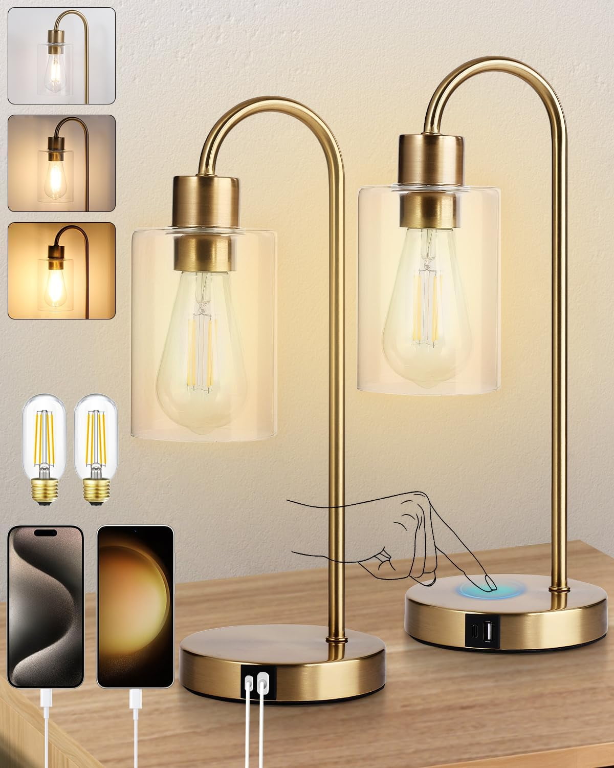 Devo 3 Light LED Floor Lamp, Modern Tree Design with Edison Devo 3 Light LED Floor Lamp, Modern Tree Design with Edison