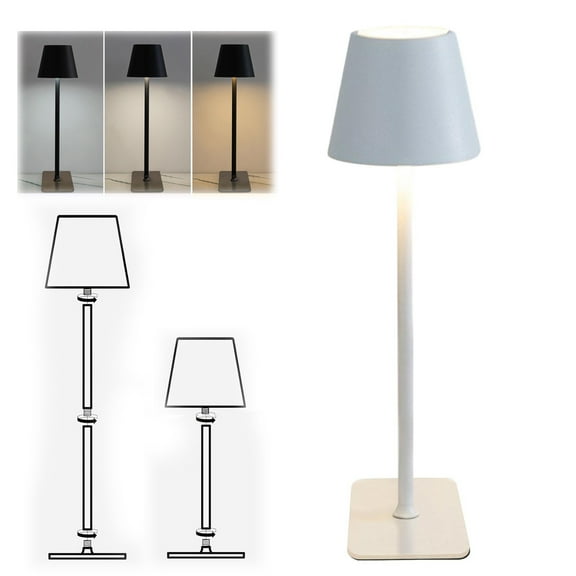 Bedside Lamps,Touch Lamp,Cordless Lamp,Rechargeable Lamp,Cordless Table Lamp Rechargeable Black - KK 2 Pack 5000mAH Battery Operated Lamp for Counter(White 15in) from ANMUYUM