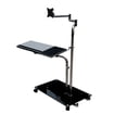 thumbnail image 1 of Bedside Moving Laptop Stand Adjustable Sofa Computer Monitor Holder Mount +Keyboard Holder Rotating Laptop Table Lapdesks ,Easy to Setup, 1 of 6