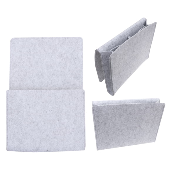 Bedside Organizer Gray Felt Bag Felt Armrest Bag Felt Bag Felt Case Bedside Bag Felt Pouch