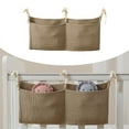 thumbnail image 1 of Bedside Organizer Hanging Storage Bag for Milk Bottle Bib Nappy Dormitory Bunk Crib Accessories -Purpose Nursery Organizing Solution, 1 of 5