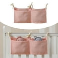 thumbnail image 1 of Bedside Organizer Hanging Storage Bag for Milk Bottle Bib Nappy Dormitory Bunk Crib Accessories -Purpose Nursery Organizing Solution, 1 of 5