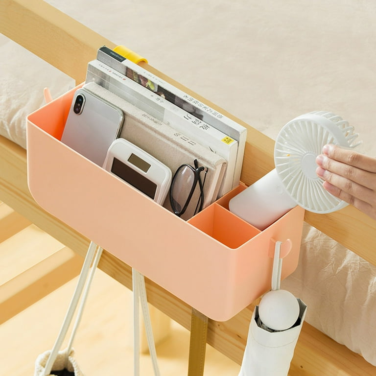 Bedside Organizer Storage Caddy Hanging as Bunk Bed Storage Accessories Handrail Multi Pockets for Dorm Bunk Bed Shelf